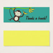 Thanks a Bunch, Monkey Gift Tags (Front & Back)