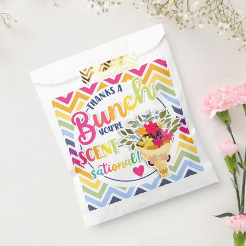 Thanks A Bunch Scent-sational Vibrant Rainbow Favor Bag
