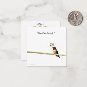 Thanks a bunch: short note-thank you note card