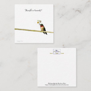 Thanks a bunch:  short note-thank you note card
