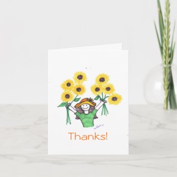 Thanks A Bunch! Thank You Card by NensPlace at Zazzle