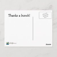 Thanks a Bunch--Thank You Postcard