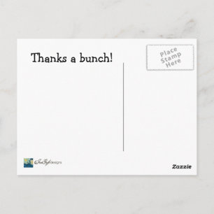 Thanks a Bunch--Thank You Postcard