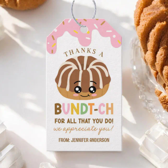 thanks-a-bundt-ch-bundt-cake-gift-tags-zazzle for Thanks A Bundt Free Printable Thanks a Bundt-ch Bundt Cake Gift Tags | Zazzle for Thanks A Bundt Free Printable