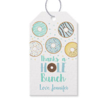 Thanks A Hole Bunch Blue Donut Baby Sprinkle Gift Tags