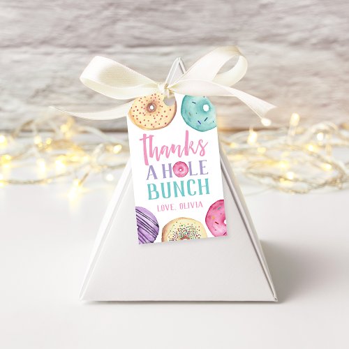 Thanks A Hole Bunch  Donut Favor Gift Tags