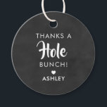 Thanks a Hole Bunch, Doughnut Holes Chalkboard Favor Tags<br><div class="desc">These are the perfect little gift tags. You can customize front and back text.</div>