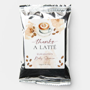 Thanks a Latté Baby Shower Brewing Coffee Theme Drink Mix