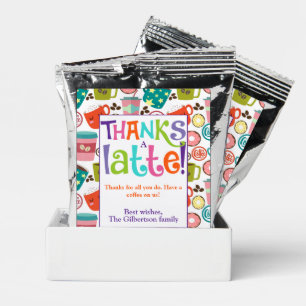 Thanks A Latte Coffee Thank You Gift Coffee Drink Mix