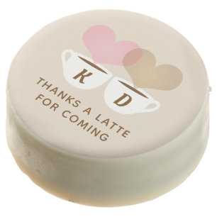 Thanks A Latte Custom Monogram Initials Coffee Chocolate Covered Oreo