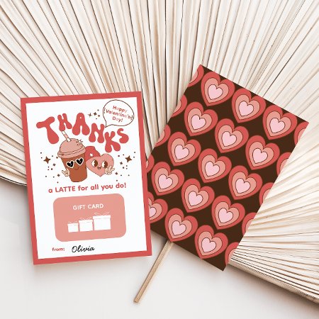 Thanks A Latte For All You Do! Gift Card Holder