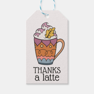 Thanks a latte Thank You Tag
