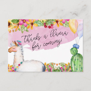 Thanks a Llama for Coming! Card