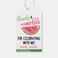 Thanks a Melon for Celebrating with Me Favor Tag