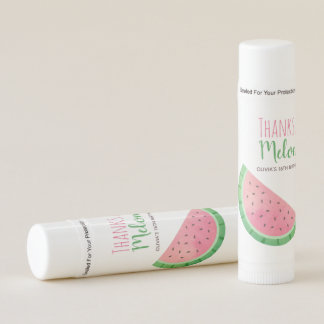Thanks A Melon Watermelon Birthday Party Favors Lip Balm