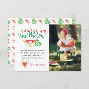 Thanks A Melon Watermelon Birthday Thank You