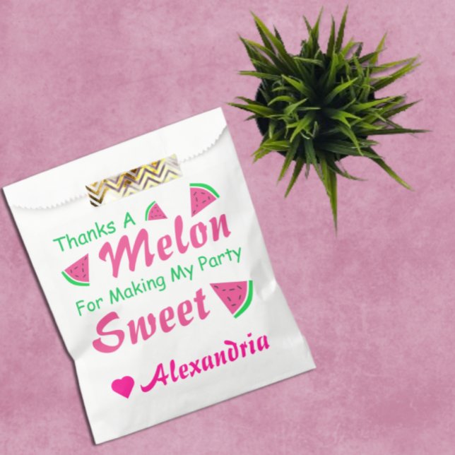 Thanks A Melon Watermelon Favor Bag (Creator Uploaded)