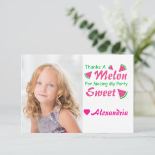Thanks A Melon Watermelon Thank You Card