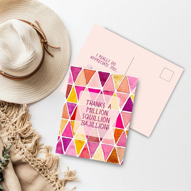 Thanks a Million Bajillion Friendship Postcard (Thanks a Million Bajillion Post Card)