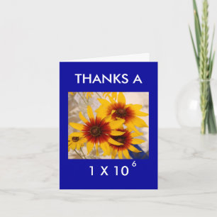 THANKS A MILLION - thank-you card