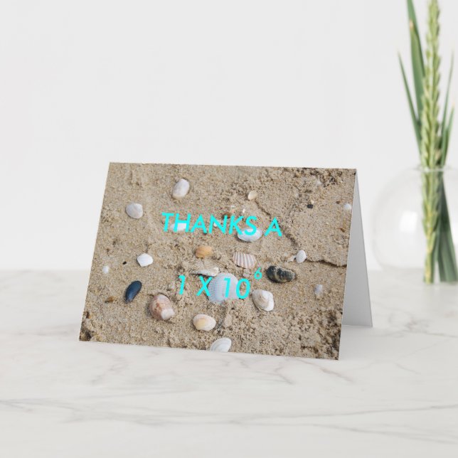 THANKS A MILLION - thank-you card (Front)