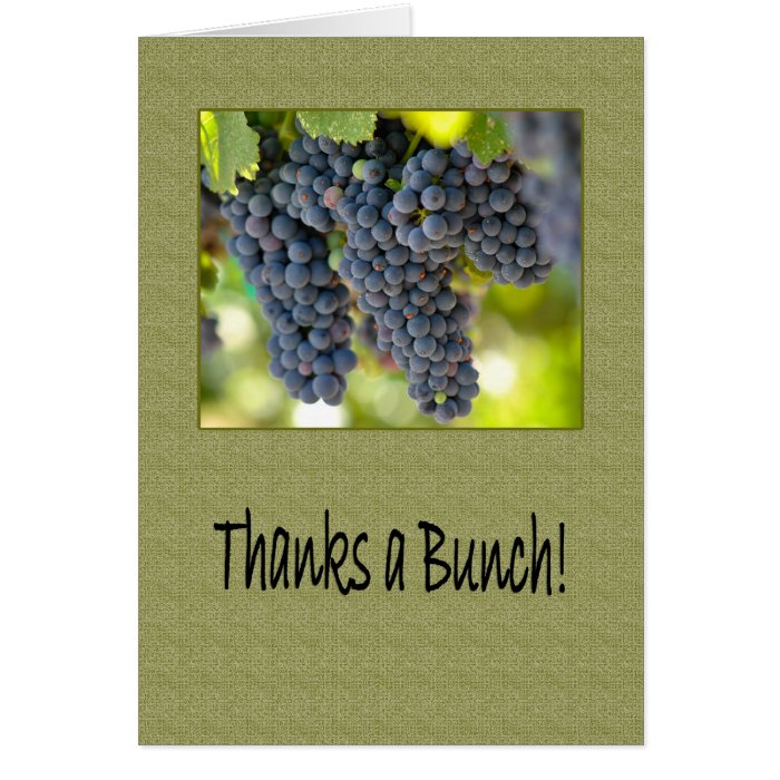 Thanks a Red Grape Bunch Boss's Boss Day Greeting Card