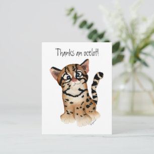 Thanks an Ocelot Postcard