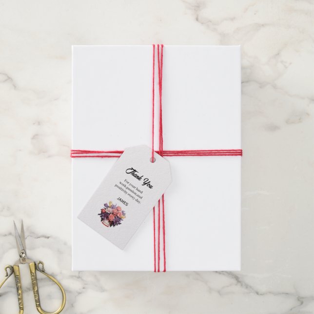 Thanks Appreciation Administrative Professionals  Gift Tags (With Twine)