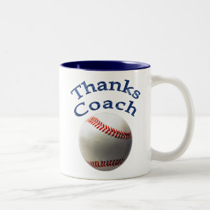 Thanks Baseball Coach Gift Mugs