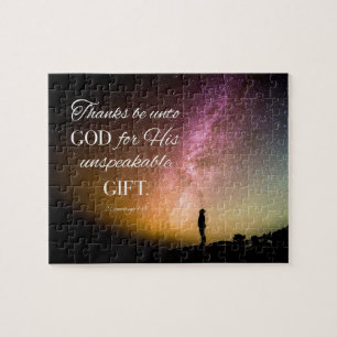 Thanks be unto God - 2 Cor. 9:15 Jigsaw Puzzle