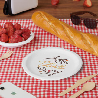 Thanks Berry Much Paper Plates