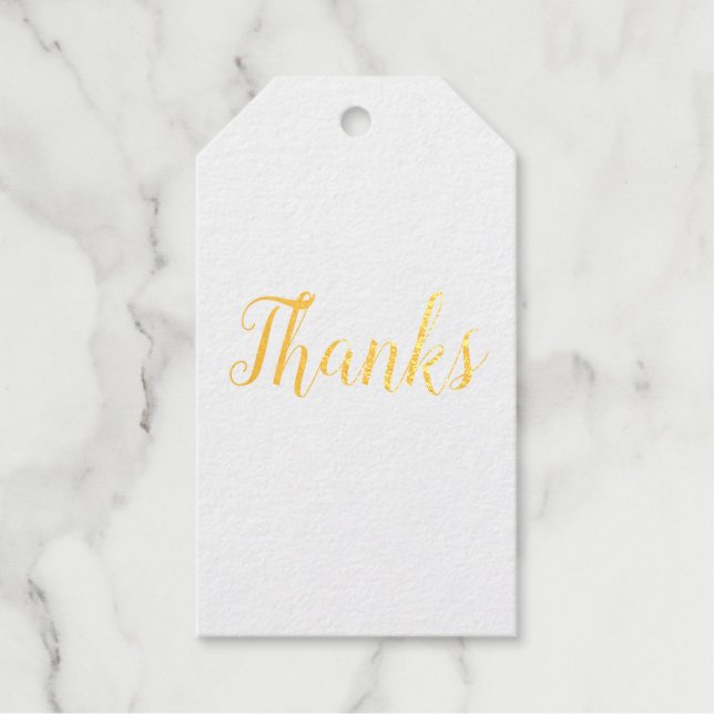 Thanks Boho Horse Foil Gift Tags (Front)