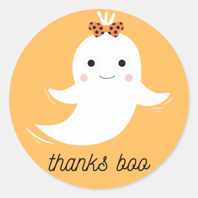 Thanks Boo Sticker (Front)