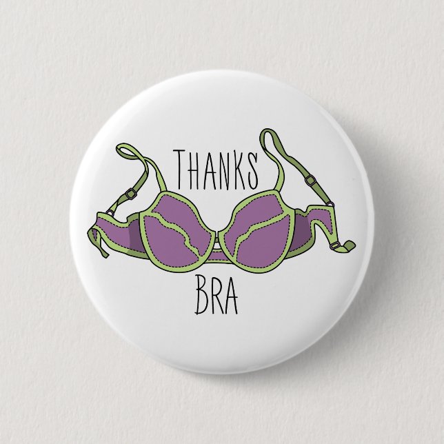 Thanks Bra Button (Front)