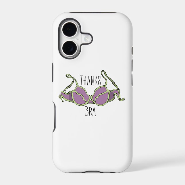 Thanks Bra Iphone Case (Back)