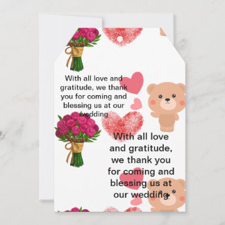 Thanks card