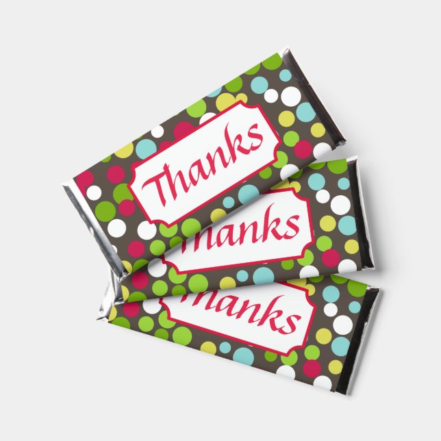 Thanks Chocolate Candy Bar Gift (Front)