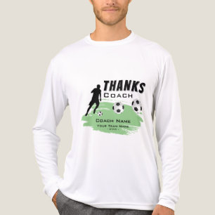 Thanks Coach Football Soccer Player Thank you Tri-Blend Shirt