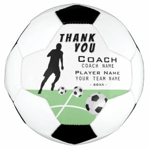 Thanks Coach Soccer Player Thank you Ball