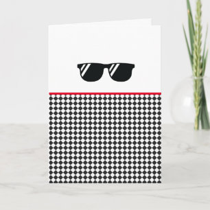 Thanks Coach Sunglasses Varsity Sports Checker Card