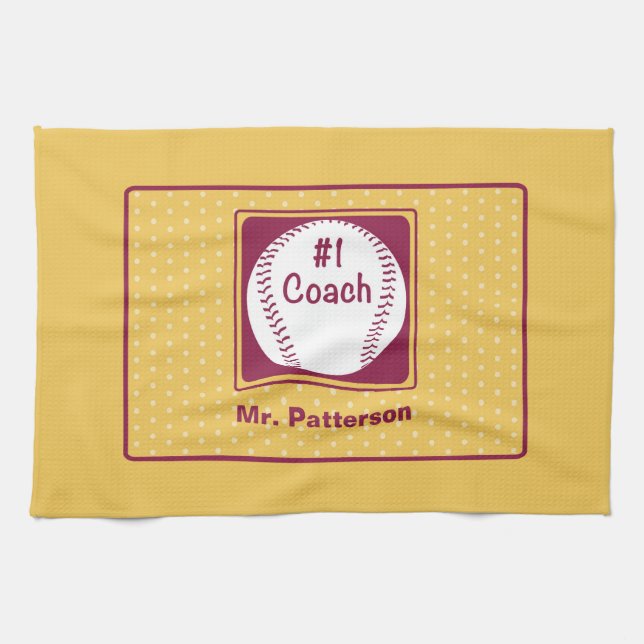 Thanks Coach, Thanks Number 1 Towel (Horizontal)
