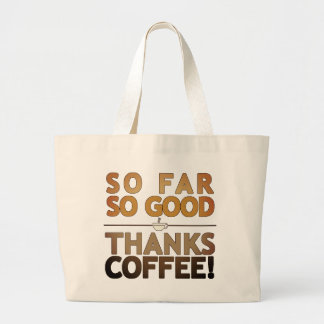 Thanks Coffee Large Tote Bag