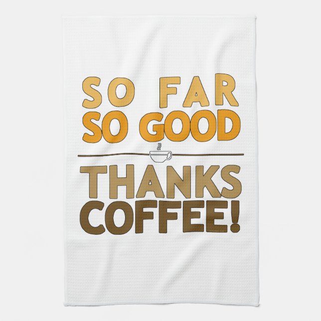 Thanks Coffee Towel (Vertical)