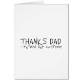 Thanks dad... Father's day gift (Front)