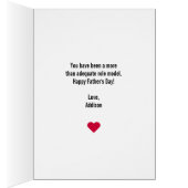 Thanks Dad I Turned Out Awesome Father's Day Card (Inside (Right))