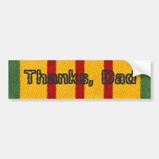 Thanks, Dad Vietnam Vet Child Bumper Sticker