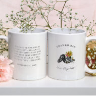Thanks Dad   Walking by My Side Watercolor Shoes Coffee Mug