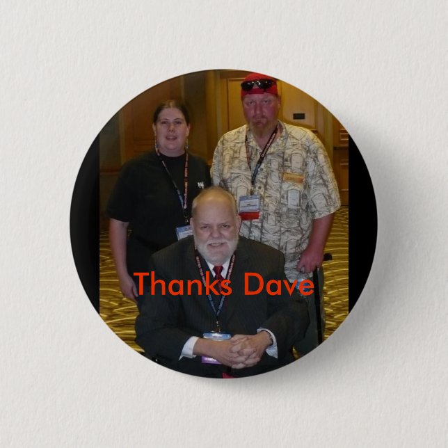 Thanks Dave Button (Front)