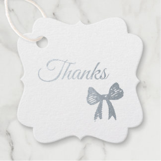Thanks Foil Favor Tags