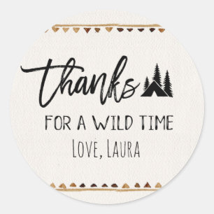 Thanks for a wilde time Thank You Stickers